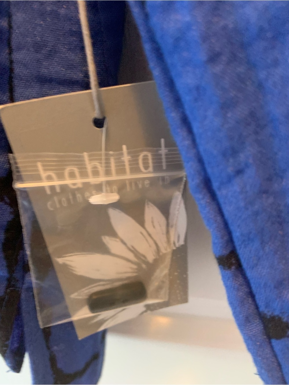 Habitat Bold Blue and Black Patterned Jacket - Picture 2 of 4